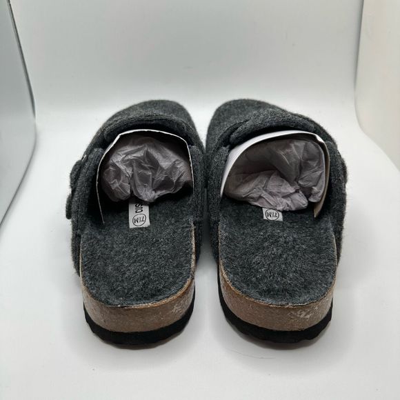 CUSHIONAIRE Womens Clog 7.5 GRAY WOOL - Picture 4 of 7